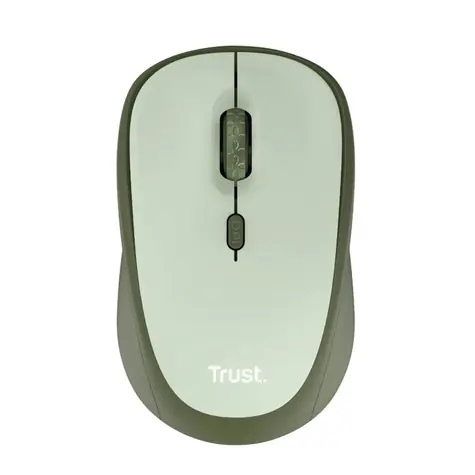 Trust YVI+ wireless mouse eco zelená / bezdrátová optická myš / 1600 DPI / 4 tlačítka 