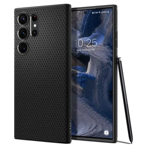 Spigen Liquid Air ochranný kryt pro Samsung Galaxy S23 Ultra černá