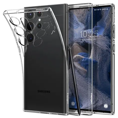 Spigen Liquid Crystal ochranný kryt pro Samsung Galaxy S23 Ultra čirá