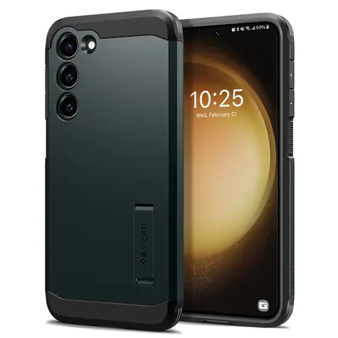 Spigen Tough Armor ochranný kryt pro Samsung Galaxy S23 zelená