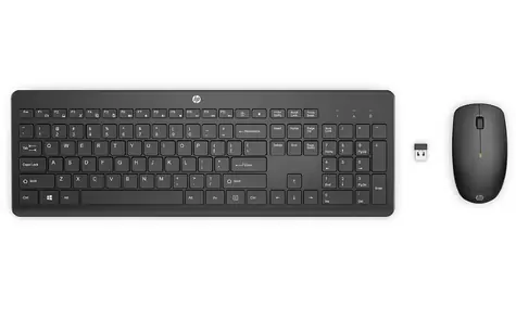 HP 230 set (CZ+SK) černá / Bezdrátový set / Klávesnice + Myš / USB / CZ & SK