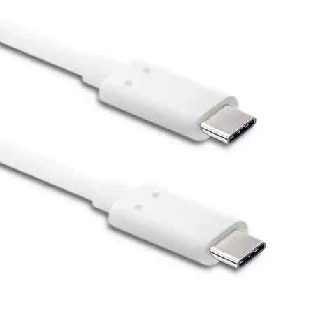 Qoltec 50508 USB-C - USB-C kabel 1m bílá / datový kabel / USB-C 3.1