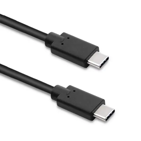 Qoltec 52353 USB-C  - USB-C kabel 3m černá / datový kabel / USB-C 3.1  