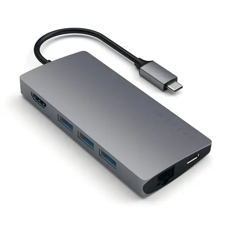 Satechi USB-C multimédia adaptér / HDMI / LAN / MicroSD / PD 60 W