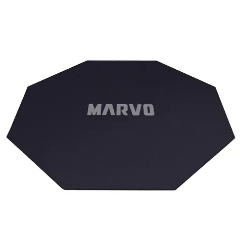 Marvo GM02 černá / podložka pod křeslo / textilní / protiskluzová / 1100 x 1100 x 2 mm