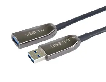 PremiumCord prodlužovací optický AOC kabel USB 3.0 A samec - samice / 10 m