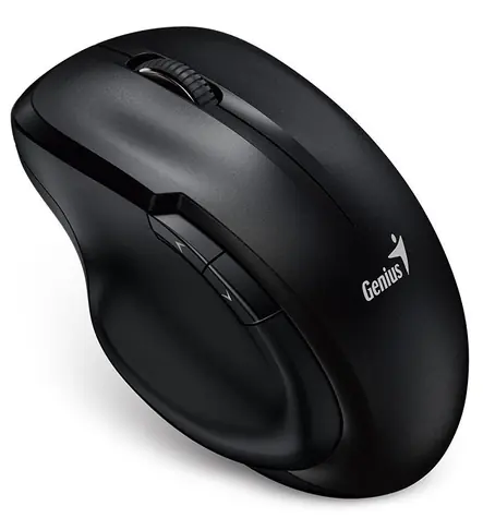 Genius Ergo 8200S černá / 1200 dpi / Blue-Eye senzor / bezdrátová / tichá / 5 tlačítek