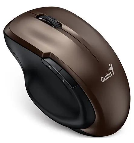 Genius Ergo 8200S hnědá / 1200 dpi / Blue-Eye senzor / bezdrátová / tichá / 5 tlačítek