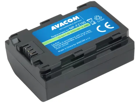 AVACOM Náhradní baterie Sony NP-FZ100 / Li-Ion / 7.2V / 2250mAh / 16.2Wh