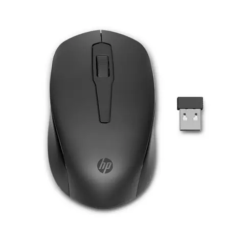 HP 150 Wireless černá / bezdrátová myš / optická / 1600 dpi / USB