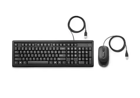 HP 160 Set černá / klávesnice a myš / USB / ENG
