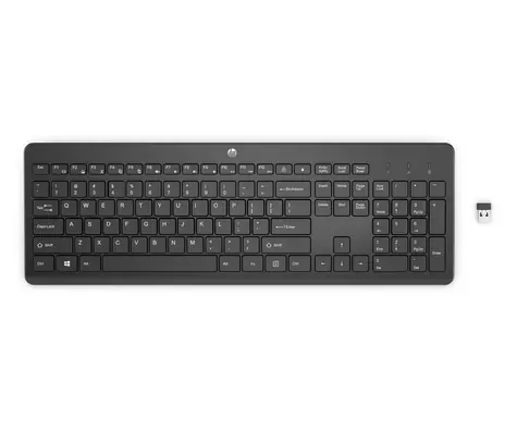HP 230 (ENG) černá / bezdrátová klávesnice / USB / ENG
