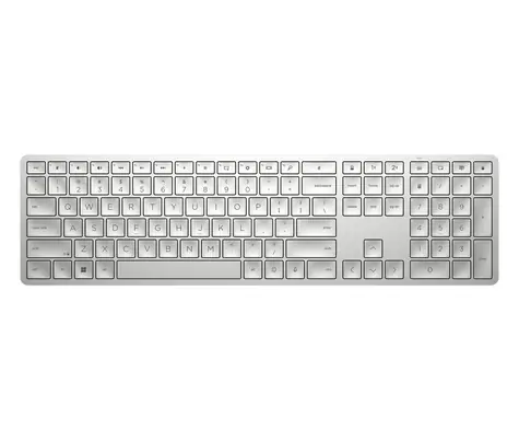 HP 970 stříbrná / bezdrátová klávesnice / USB / CZ+SK