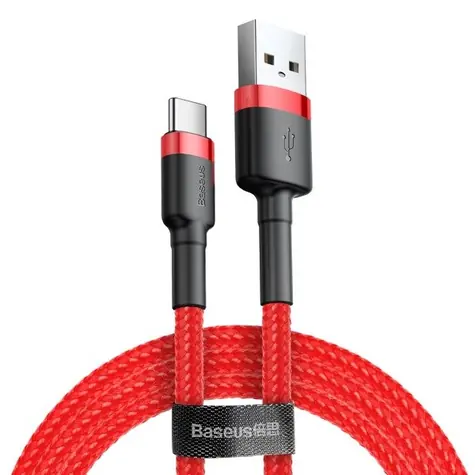 Baseus CATKLF-C09 kabel USB-A na USB-C 2m červená / 2A 
