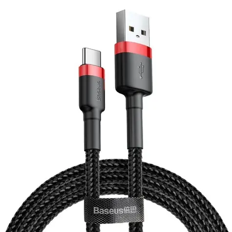 Baseus CATKLF-C91 kabel USB-A na USB-C 2m černá / 2A 