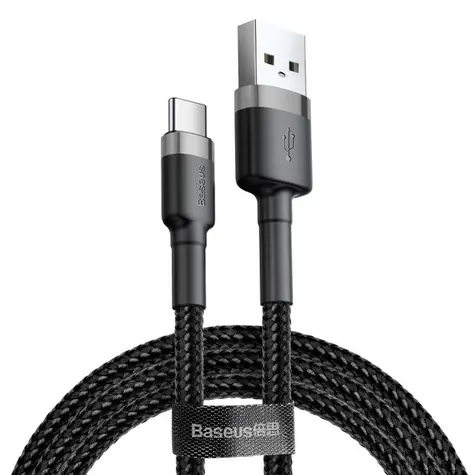 Baseus CATKLF-UG1 kabel USB-A na USB-C 3m černo-šedá / 2A 