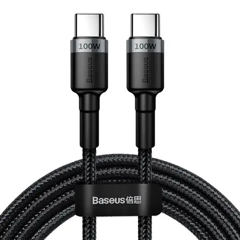 Baseus CATKLF-ALG1 kabel USB-C 2m černá / 100W / 20V / 5A 
