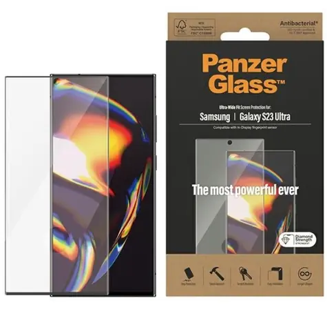 PanzerGlass Tvrzené sklo 7324 pro Samsung Galaxy S23 Ultra, FingerPrint ready