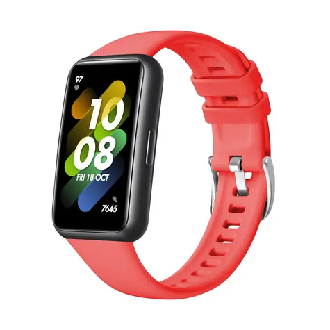 FIXED Silicone Strap Silikonový řemínek pro Huawei Band 7 červená
