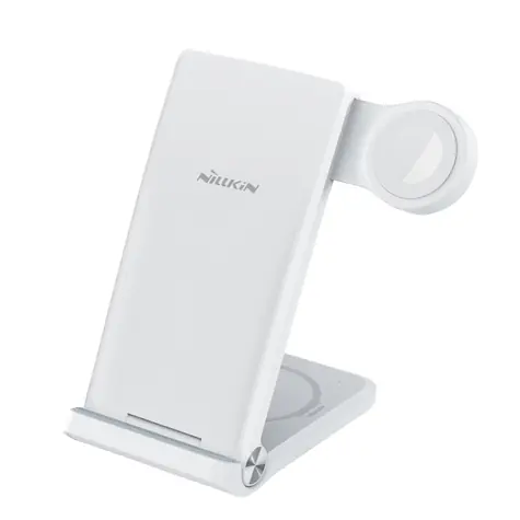Nillkin PowerTrio 3v1 Bezdrátová Nabíječka pro Apple Watch bílá (MFI)