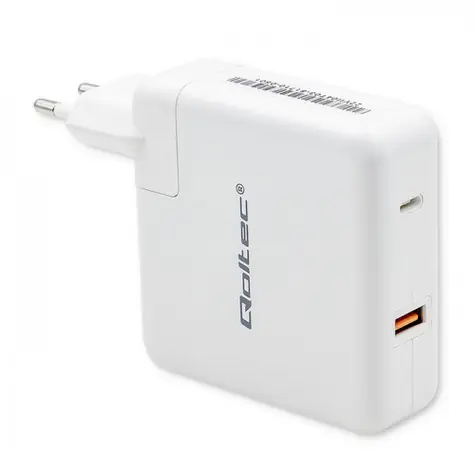 Qoltec 51710 USB-C rychlo nabíječka 108W bílá / 5-20V / 3 - 4.7A / USB-C PD