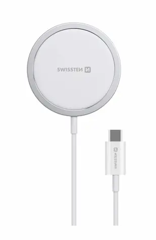 SWISSTEN MagStick bezdrátová nabíječka pro iPhone / MagSafe / 15W