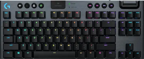 Logitech G915 TKL DE Tactile černá / bezdrátová herní klávesnice / Bluetooth / Lightspeed / RGB podsvícení