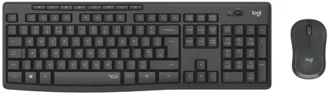 Logitech MK295 Silent tmavě šedá / Bezdrátová sada klávesnice a myši / FR layout / USB / nanopřijímač