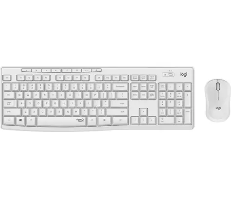Logitech MK295 Silent bílá (SKD layout) / Bezdrátová sada klávesnice a myši / nanopřijímač