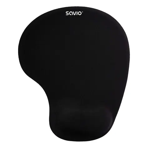 SAVIO MP-01B černá / podložka pod myš se zápěstní opěrkou