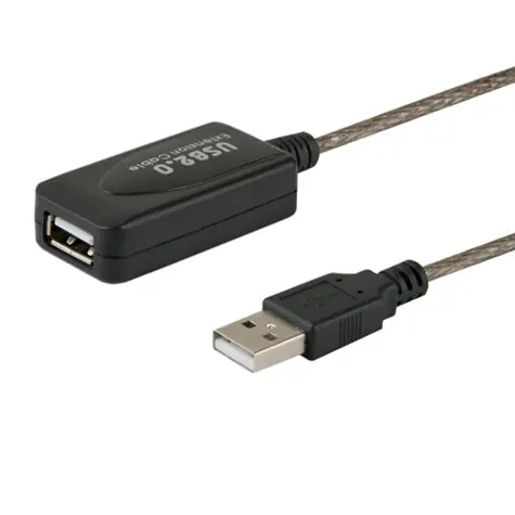 SAVIO CL-76 Kabel prodlužovací USB-A M/F černá 5m