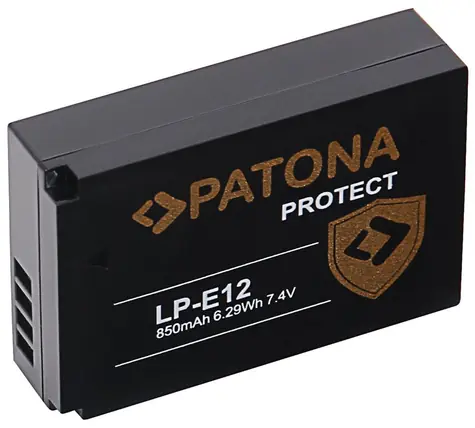PATONA baterie pro foto Canon LP-E12 850mAh / Li-Ion / Protect