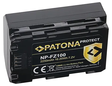 PATONA baterie pro foto Sony NP-FZ100 2250mAh / Li-Ion / Protect