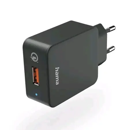 Hama USB nabíječka 19.5W černá / 1x USB-A / QC