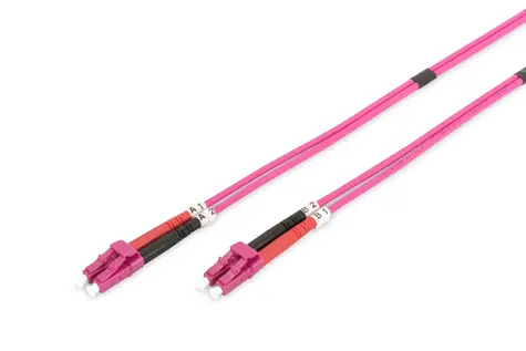 DIGITUS Fiber Optic Patch Cord / LC to LC Multimode 50 125 µ 2 m / Duplex