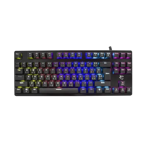 White Shark GK-1925 SPARTAN černá / Herní klávesnice / mechanická / TKL / BLUE Switch / US Layout / USB