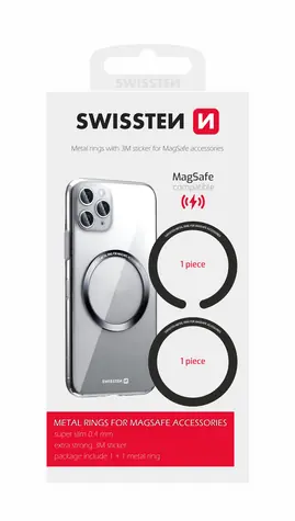 SWISSTEN Set kovových podložek / pro MagSafe pouzdra 