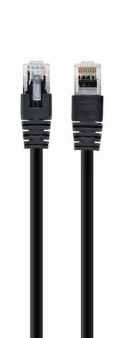 Gembird UTP CAT5E 10m černá / patch kabel / s ochranou