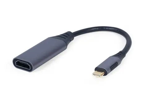 Gembird adaptér USB Typ-C (M) na HDMI (F) 0.15m šedá