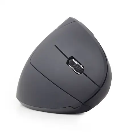 Gembird MUSW-ERGO-01 černá / bezdrátová optická myš / 1600 DPI / USB