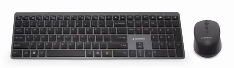 Gembird KBS-ECLIPSE-M500 / bezdrátový set myš+klávesnice / US layout / černá