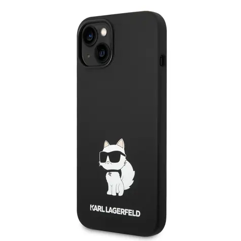 Karl Lagerfeld Liquid Silicone Choupette NFT Zadní Kryt pro Apple iPhone 14 Plus černá
