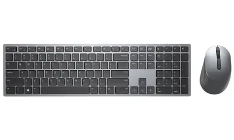 DELL KM7321W UK šedá / Set bezdrátové klávesnice a myši / UK / 2.4GHz / Bluetooth 