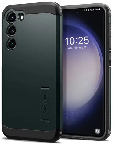 Spigen Tough Armor ochranný kryt pro Samsung Galaxy S23+ zelená