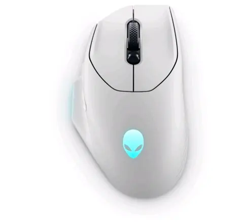DELL Alienware AW620M bílá / Herní bezdrátová optická myš / 26000 DPI / 7 tlačítek / AlienFX / 2.4Ghz / USB
