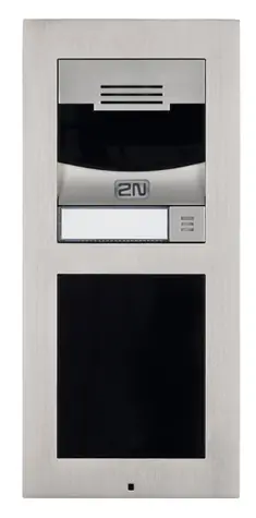 2N ATEUS-9155101 IP Verso nikl - dveřní interkom / 1 tl. / bez kamery