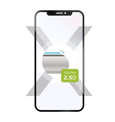 FIXED Full-Cover Ochranné tvrzené sklo pro Honor X7a černá / lepení přes celý displej