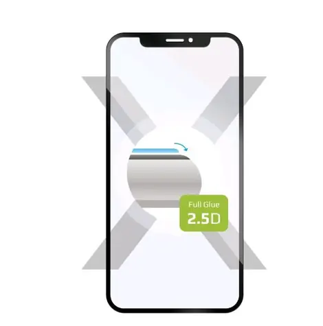 FIXED Full-Cover Ochranné tvrzené sklo pro Motorola Moto G23 černá / lepení přes celý displej