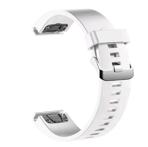 FIXED Silicone Strap Silikonový řemínek pro Garmin QuickFit 20mm bílá