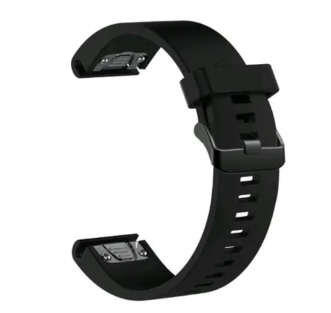FIXED Silicone Strap Silikonový řemínek pro Garmin QuickFit 20mm černá